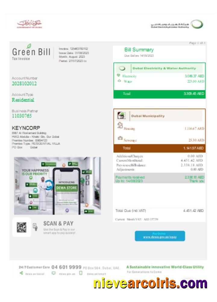 Green utility business bill